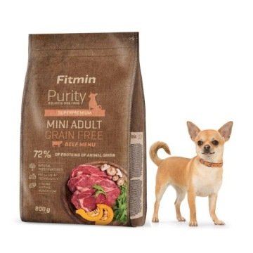 Fitmin Purity Grein Free Adult Mini Beef 0,8 kg