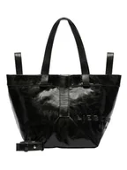 Torebki damskie - LIEBESKIND BERLIN Skórzany shopper bag w kolorze czarnym - 47 x 34 x 18 cm - miniaturka - grafika 1