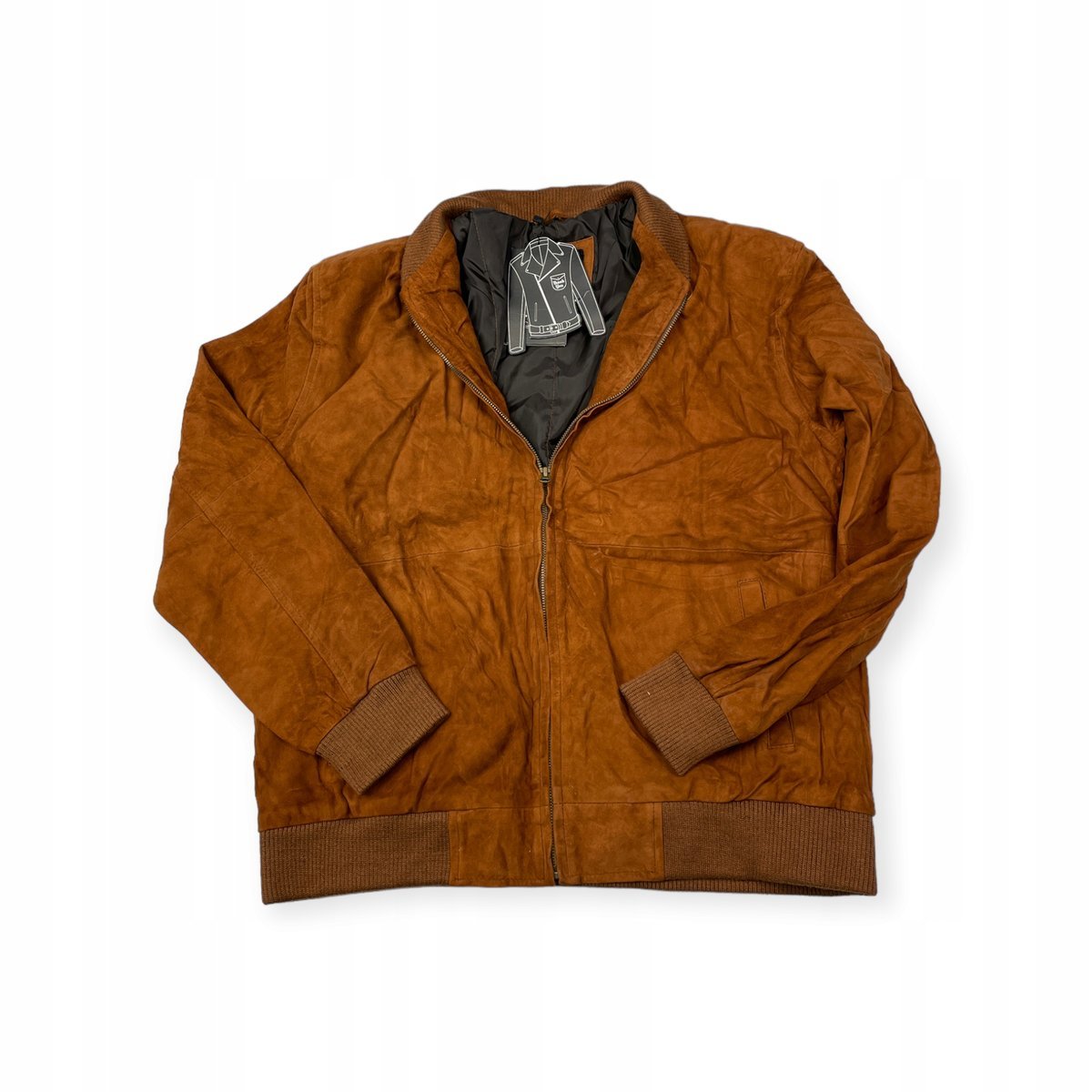 Skórzana kurtka damska brązowa REAL LEATHER XL