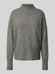 Sweter z dzianiny ze stójką model ‘BALIS’ - Swetry damskie - miniaturka - grafika 1