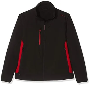 Delta Plus Kurtka Softshell 96% poliester 4% Elastan. Odpinane Rękawy kolor czarno-czerwony rozmiar XXL MYSE2NRXX MYSE2NRXX - Odzież robocza - miniaturka - grafika 1