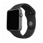 Paski - Mercury pasek Silicon Apple Watch 42/44/ 45 mm czarny/black - miniaturka - grafika 1