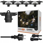 Lampy ogrodowe - Girlanda ogrodowa Zewnętrzna 20x E27 Łańcuch Świetlny 20m SuperLED - miniaturka - grafika 1