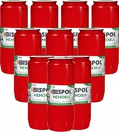 Lampiony i znicze - ZESTAW Wkłady do zniczy olejowe BISPOL WO4C 84H 10szt. + Zapałki DABSTER_PL 38szt. - miniaturka - grafika 1
