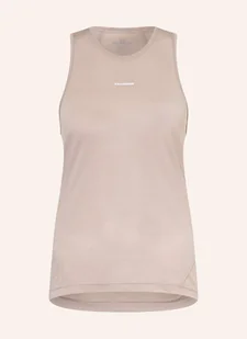 Salomon Tank Top Shakeout Core beige - Koszulki i topy damskie - miniaturka - grafika 1
