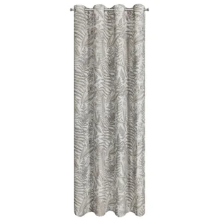 Zasłona Luna Botanic biało-beżowa 140 x 250 cm na przelotkach - Zasłony - miniaturka - grafika 1