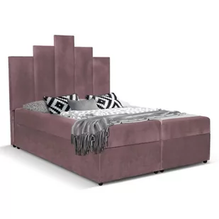 Łóżko kontynentalne 180x200 KING pojemnik, materac | kolor do wyboru - Łóżka - miniaturka - grafika 1