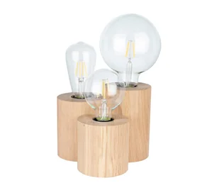 Spotlight Rustykalna LAMPA stołowa VINCENT 2266374 stojąca LAMPKA biurkowa drewniane tuby okrągłe dąb olejowany 2266374 - Lampy stojące - miniaturka - grafika 2