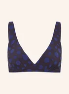 Stroje kąpielowe - Maryan Mehlhorn Góra Od Bikini Z Fiszbinami Blue Dots schwarz - miniaturka - grafika 1