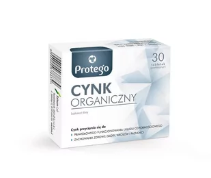 Protego Cynk Organiczny, suplement diety, 30 tabletek - Witaminy i minerały - miniaturka - grafika 1