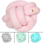 Kołdry i poduszki dla dzieci - Poduszka dekoracyjna, precel, knot, warkocz, ok.35x35 cm Poduszka dekoracyjna, precel, knot, warkocz, ok.35x35 cm (wzór: ecru/beżowy) - miniaturka - grafika 1