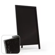 Tablice i flipcharty - Potykacz wodoodporny stojak kredowy CZARNY jednostronny 78x44 cm stojak reklamowy - miniaturka - grafika 1