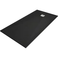 Brodziki prysznicowe - Mexen Stone+ brodzik kompozytowy prostokątny 160 x 80 cm, czarny - miniaturka - grafika 1