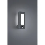 Lampy ogrodowe - Trio Leuchten Nowoczesny prostokątny kinkiet zewnętrzny antracyt zawiera LED - Rhine - miniaturka - grafika 1