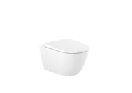 Miski WC - Miska Podwieszana Ona Pack Rimles + Deska Wolnoopadająca A34H688000 Roca - miniaturka - grafika 1