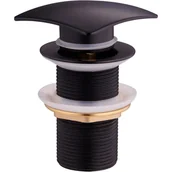 Korki do umywalek - Mexen korek klik-klak kwadratowy czarny - 79916-70 - miniaturka - grafika 1