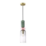 Lampy sufitowe - Manso lampa wisząca 1xE14 złota PND-37462D-MC-GD - miniaturka - grafika 1