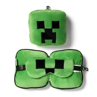Maskotki i pluszaki - Poduszka podróżna z maską na oczy Minecraft Creeper CUSH306 - PUCKATOR EUROPEAN DISTRIBUTION CENTRE - miniaturka - grafika 1