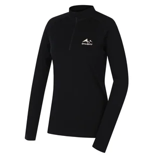 Damski golf Husky Merow zip L Rozmiar: M / Kolor: czarny - Koszulki sportowe damskie - miniaturka - grafika 1