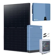 Panele fotowoltaiczne - JA Solar Zestaw fotowoltaiczny z magazynem energii 5kW+7,68kWh (Panel PV 500W Full black (w pełni czarny), Falownik hybrydowy trójfazowy Solplanet - miniaturka - grafika 1