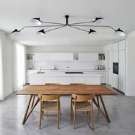 Lampy sufitowe - Step into design Lampa sufitowa loftowa Crane-6P czarna 280 cm P8706 - Step into design P8706 - miniaturka - grafika 1