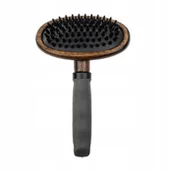 Szczotki i furminatory - Ekskluzywna szczotka typu pudl�wka, nasada materia� TPR + drewno, wym. 12,6x18,7cm - miniaturka - grafika 1