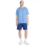 Spodnie sportowe męskie - Męskie spodenki treningowe Under Armour UA Tech Woven Wordmark Short - niebieskie - UNDER ARMOUR - miniaturka - grafika 1