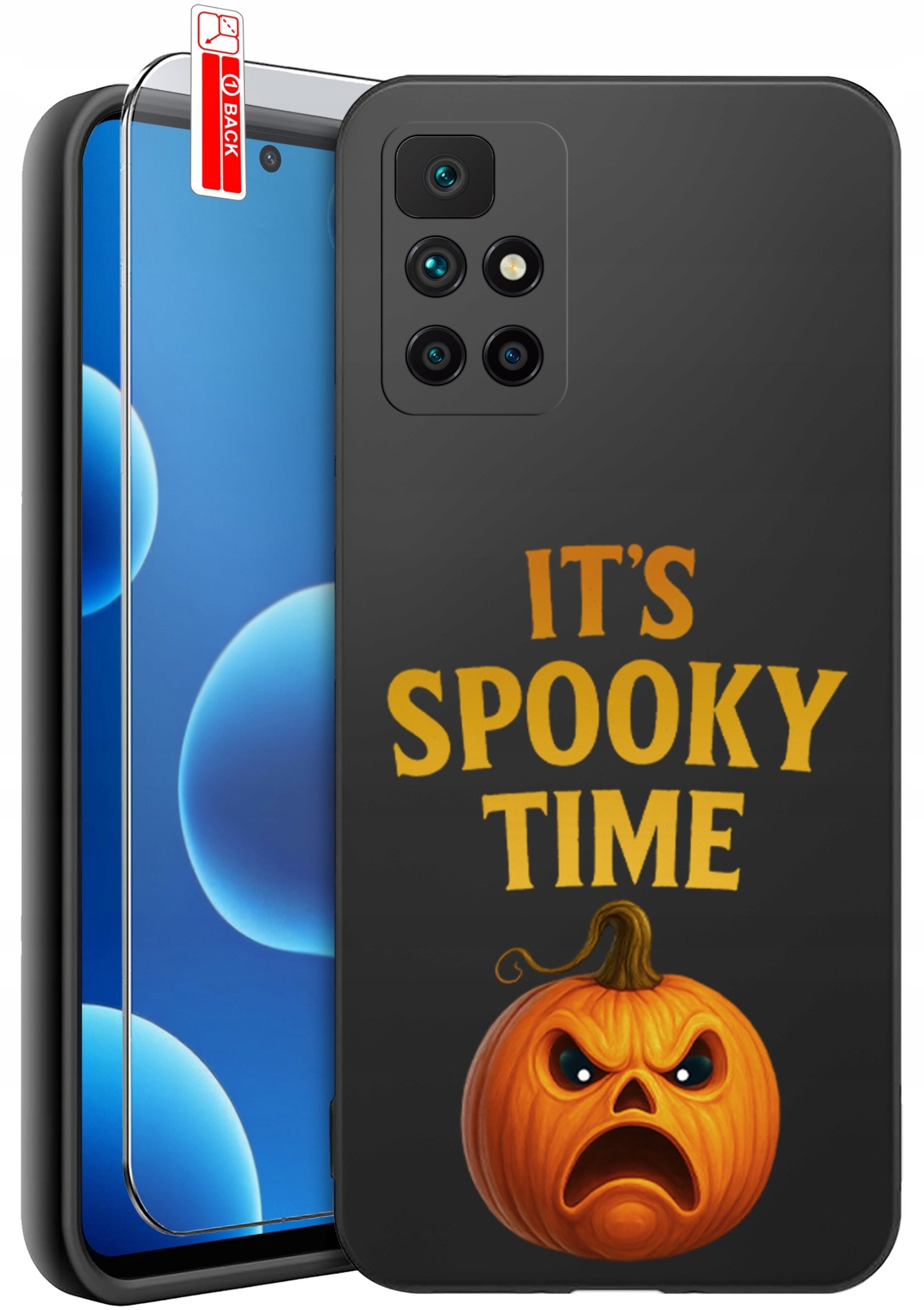krainaGSM Etui Do Xiaomi Redmi 10 Wzory Silikonowe Matt Case + Szkło 9H