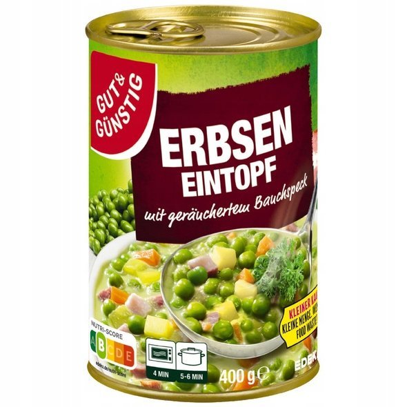 Grochówka z Wieprzowiną i Wędzonym Boczkiem z DE