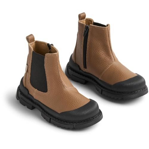 Wheat Chelsea Saida Tex kozaki uniseks, wodoszczelne, oddychające, skóra, 3002 Hazel, 35 EU