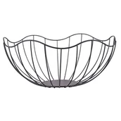 Pudła i pojemniki do przechowywania - Koszyk metalowy ALTOMDESIGN Kwiat, czarny, 28x12 cm - miniaturka - grafika 1