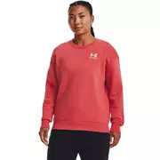 Bluzy sportowe damskie - Bluza damska Under Armour Essential Fleece Crew - miniaturka - grafika 1