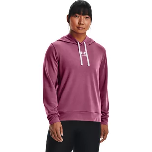 Damska bluza treningowa UNDER ARMOUR Rival Terry Hoodie - Kurtki i kamizelki sportowe damskie - miniaturka - grafika 1