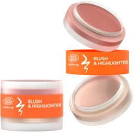 Bronzery i konturowanie twarzy - Faceboom Kremowy Róż i Rozświetlacz do Konturowania 01 Peach - miniaturka - grafika 1