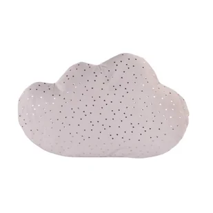 Dekoracyjna poduszka aksamitna z metalicznym wzorem - Kołdry i poduszki dla dzieci - miniaturka - grafika 1