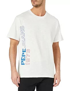 Koszule męskie - Pepe Jeans Męska koszula Douglas, 803off Biały., XS - grafika 1