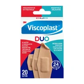 Apteczki i materiały opatrunkowe - 3M POLAND SP Z O.O Viscoplast DUO Zestaw plastrów 20 sztuk - miniaturka - grafika 1