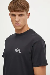 Quiksilver t-shirt Mw Logo męski kolor czarny gładki EQYZT07914 - Koszulki męskie - miniaturka - grafika 1