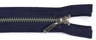 kufer-pasmanteria.pl Zamek metalowy nierozdzielczy 18 cm GRANATOWY SREBRNY 8E6E-209D5_20220506111133 - Pasmanteria - miniaturka - grafika 1