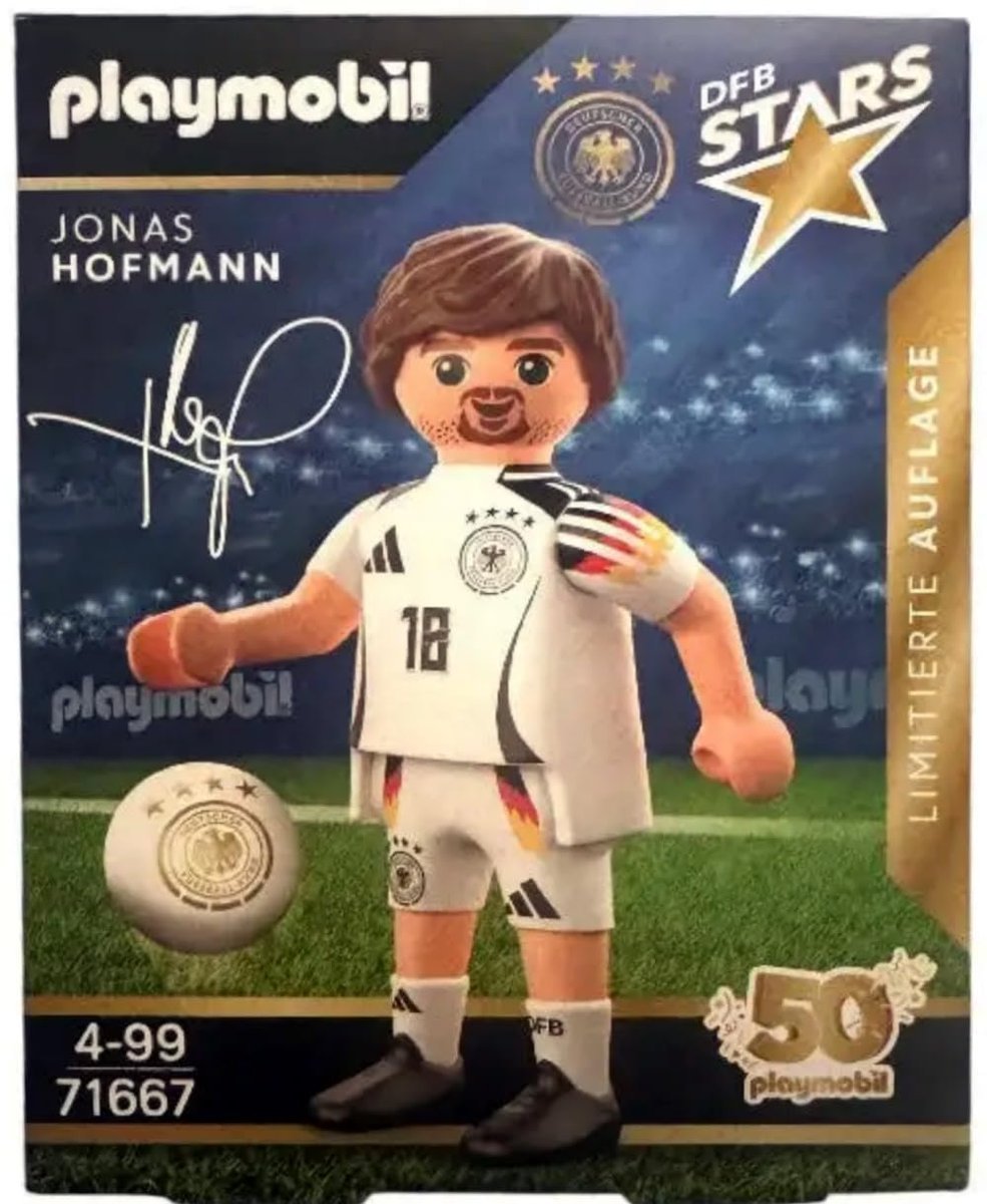PLAYMOBIL DFB Stars figurki graczy do wyboru – edycja limitowana na EM 2024 (71667 - Jonas Hoffmann)