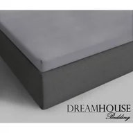 Prześcieradła - Prześcieradło z gumką, DreamHouse, bawełna, 160x200 cm, szare - miniaturka - grafika 1
