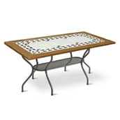 Stoły ogrodowe - Dajar Stół Ogrodowy Prostokąt 160x90cm Como 65812 5904134658128 - miniaturka - grafika 1