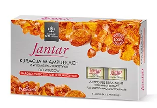 Farmona JANTAR AMPUŁKI DO WŁOSÓW BARDZO ZNISZCZONYCH 5 X 5ML - Odżywki do włosów - miniaturka - grafika 1