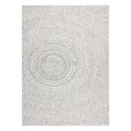 Dywany - Dywan SZNURKOWY SIZAL FLAT 48832367 Koła, kropki krem / szary beżowy 80x150 cm - miniaturka - grafika 1