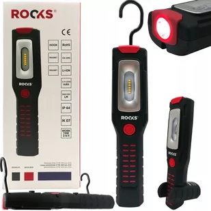 Lampa Latarka Warsztatowa Led 2x Magnes 2x Hak - Oświetlenie warsztatowe - miniaturka - grafika 1