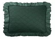 Poszewki na poduszki - Spod Igły i Nitki, Butelkowa Zieleń Poszewka Do Narzuty Z Falbanką  RUFFY, 50x70 cm - miniaturka - grafika 1