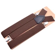 Dodatki do ubrań - Szelki do spodni 3,5 cm brązowy - miniaturka - grafika 1