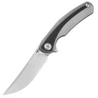 Noże - Nóż składany Bestech Sambac Grey Titanium/ Marble Carbon Fiber, Stonewashed/Satin Magnacut by Ostap Hel (BT2402C) - miniaturka - grafika 1