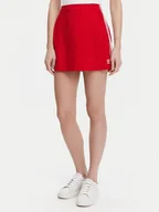 Spódnice - adidas Spódnica trapezowa adicolor 3-Stripes JD0282 Czerwony Regular Fit - miniaturka - grafika 1