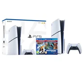 Konsole Playstation - Sony PlayStation 5 Slim E Chassis PS5 1TB z napędem + Ratchet & Clank + Uncharted: Kolekcja Nathana Drake'a - miniaturka - grafika 1